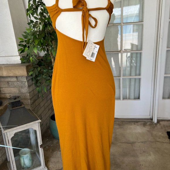 L*Space Orange Backless Dress - Picture 4 of 5